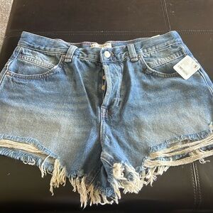 Free People jean shorts